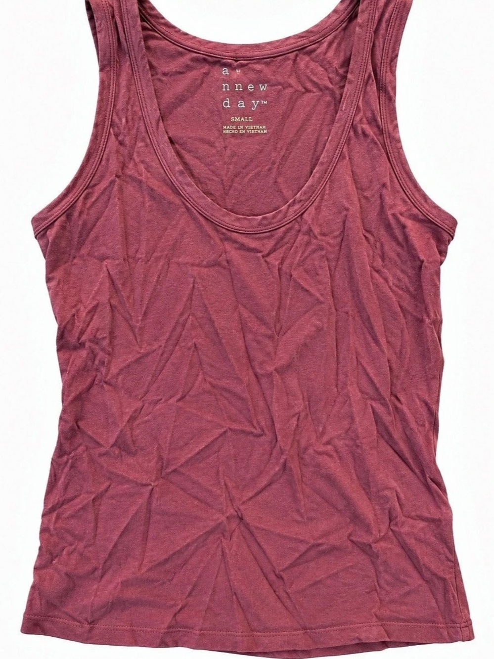 new day Tank Top in Red Like New